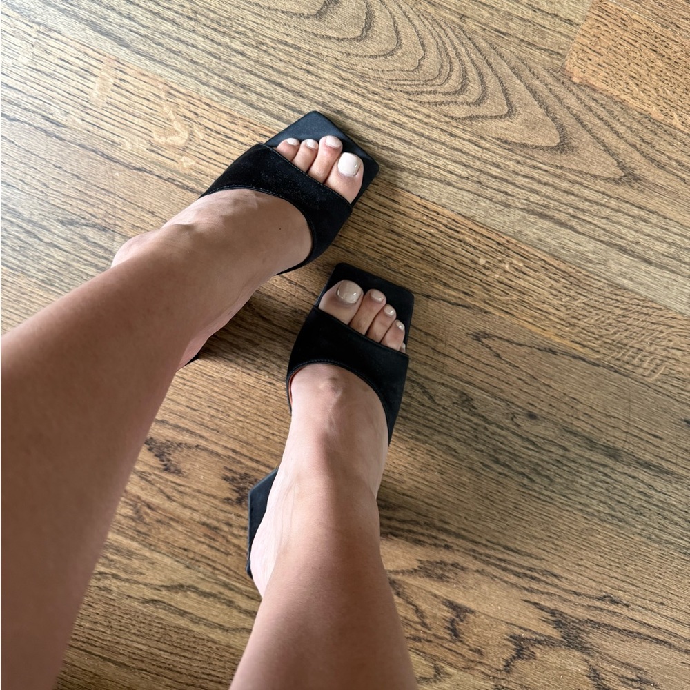 The Attico Black satin  Block Heel Mules😍 - Picture 8 of 11